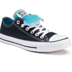 Converse All Star Chuck Taylor black low double tongue women’s size 6